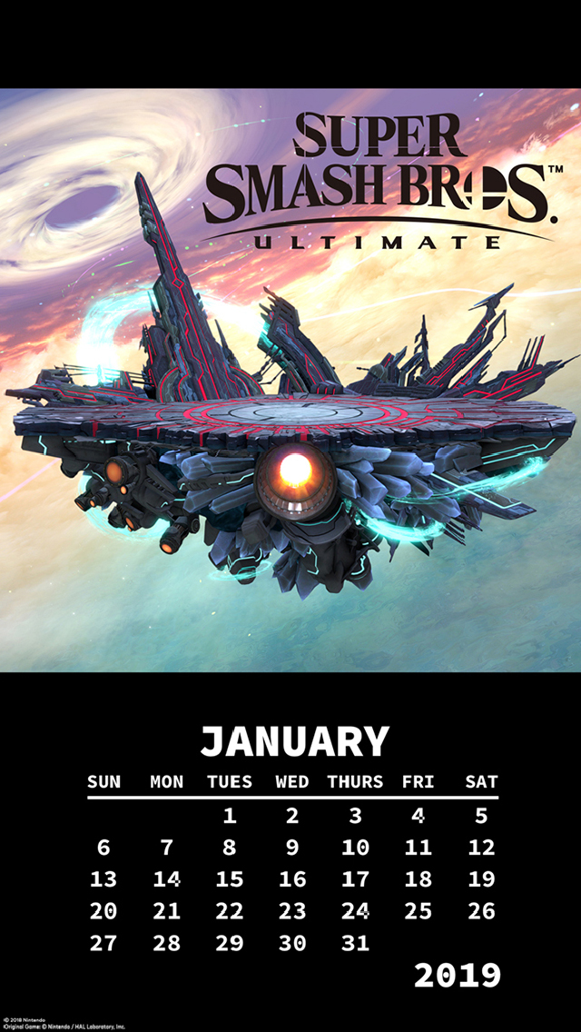 my.nintendo.com/Calendar - January 2019 - Super Smash Bros. Ultimate/SSBU_JanCalendar_[640x1136].jpg